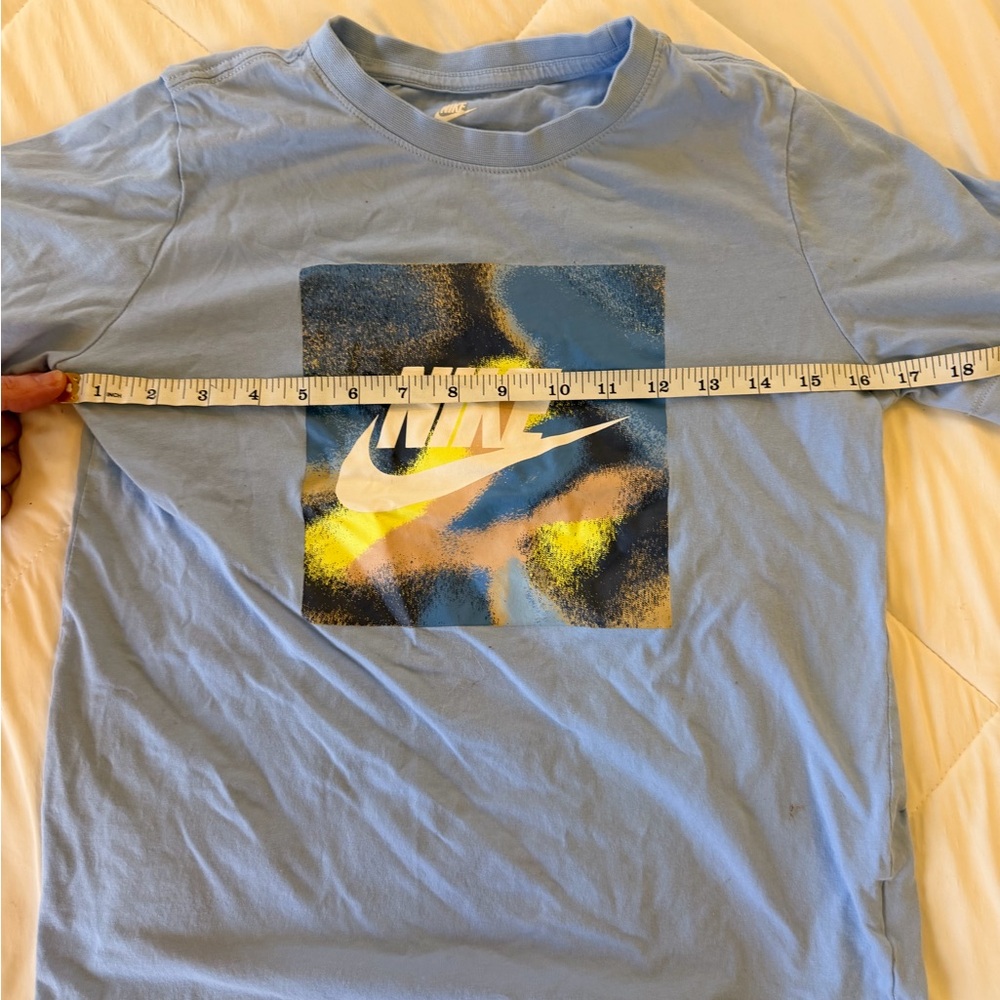 Nike Kids Blue and Yellow Graphic Tee - Picture 2 of 3
